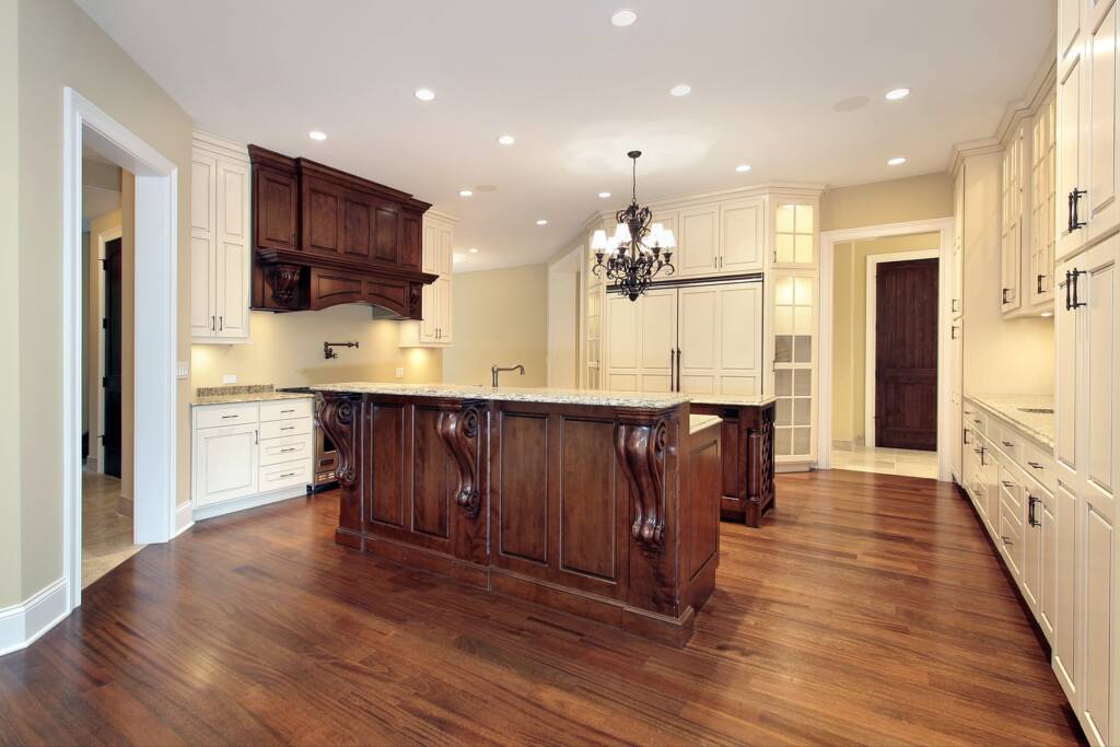 New Hardwood Flooring in Kitchen